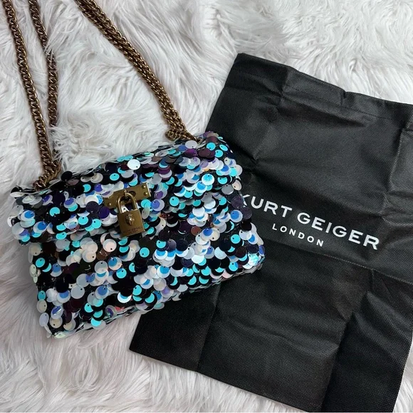 Kurt Geiger • Iridescent Sequin Brixton Purse Mini
